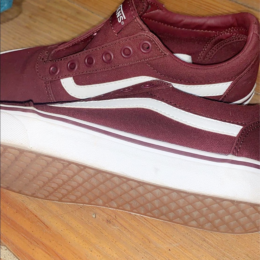 Burgundy vans